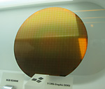 Silicon wafer with RAM memory