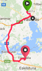 Västerås till Torshälla