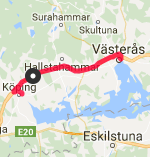 Västerås till Köping