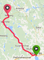 Västerås till Norberg