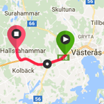 Västerås till Hallstahammar
