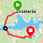 Västerås till Barva