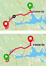 Västerås till Arboga