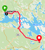 Bilresa Västerås till Södertälje