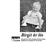 CD-cover, Birgit är lös