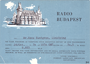 QSL card front